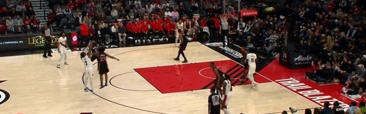 开云-这球真硬！乐福接球晃动 虽未晃开空间但强行出手仍然飙中