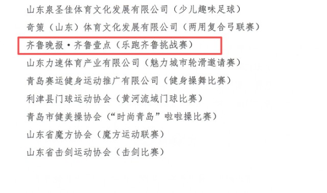 开云APP-齐鲁晚报·齐鲁壹点获第十五届全民健身运动会社会力量办赛贡献奖|山东省|赛事|公益_新浪新闻